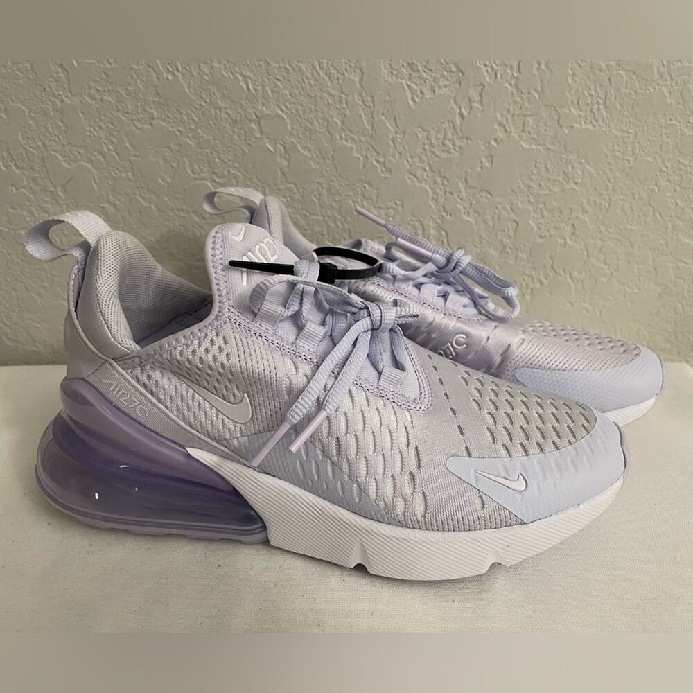Nike Air Max 270 in Amethyst Tint White Sneaker Women Size 6